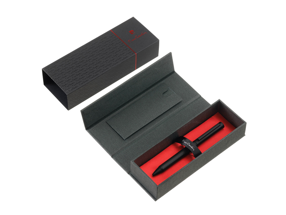 Ручка шариковая Pierre Cardin LOSANGE, цвет - черный. Упаковка B-1-4
