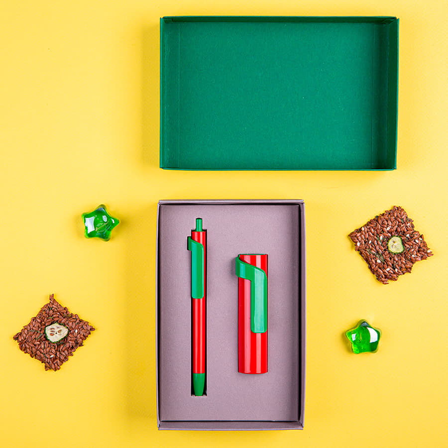 Набор подарочный FORTE SET FANTASY: Универсальный аккумулятор (3000мАh) и ручка, разные цвета-2