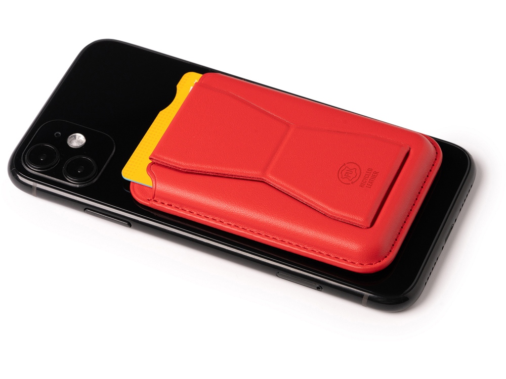 Картхолдер с подставкой Sekun, красный-2