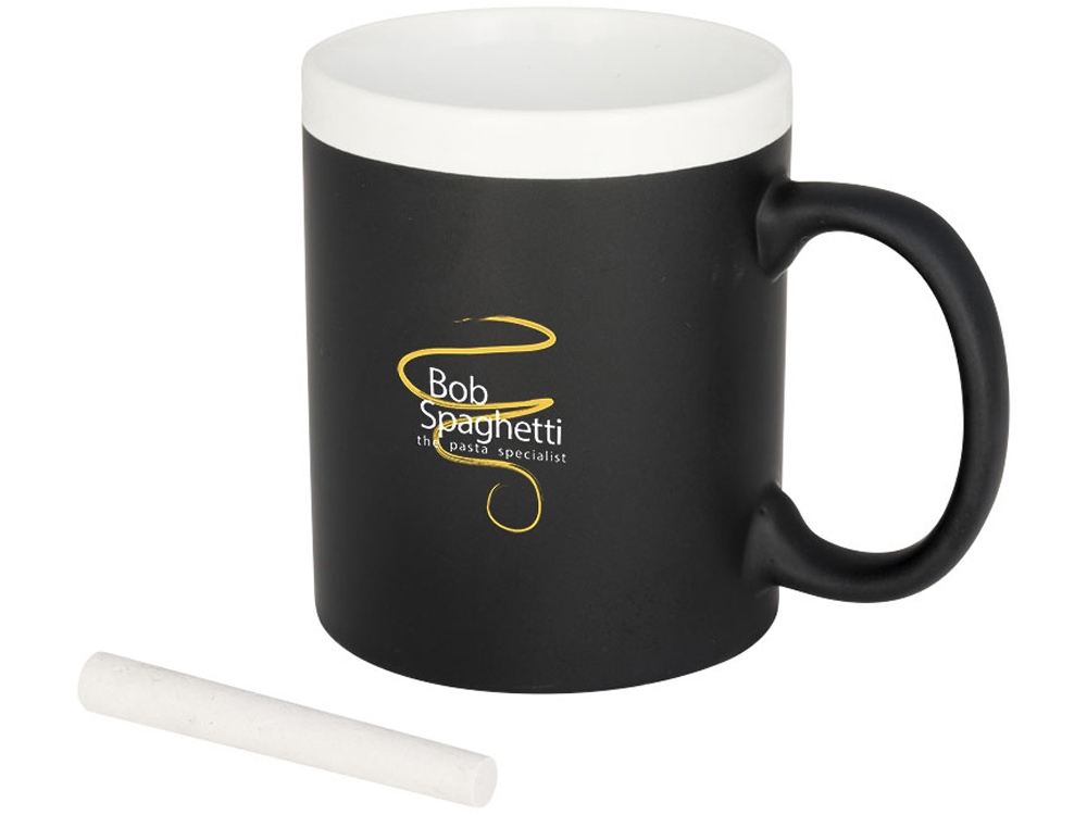 Кружка, на которой можно писать мелом, белый-6