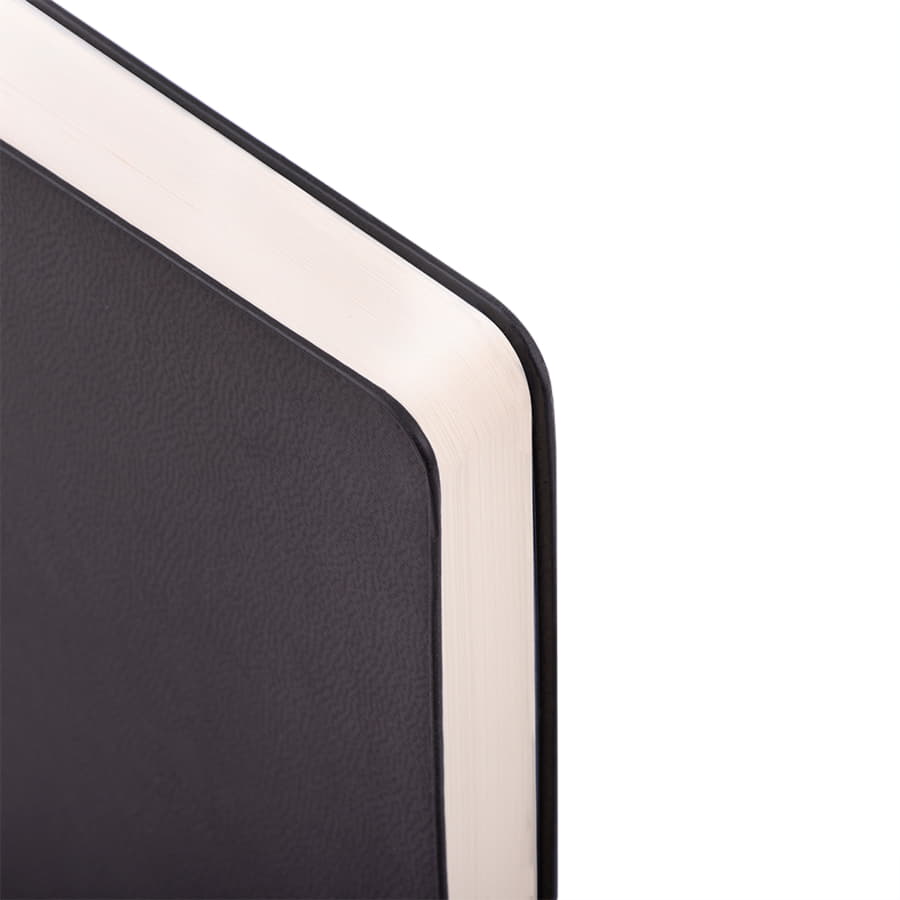 Бизнес-блокнот FUNKY, 130*210 мм, черный, желтый форзац, мягкая обложка, в линейку, черный, желтый-6