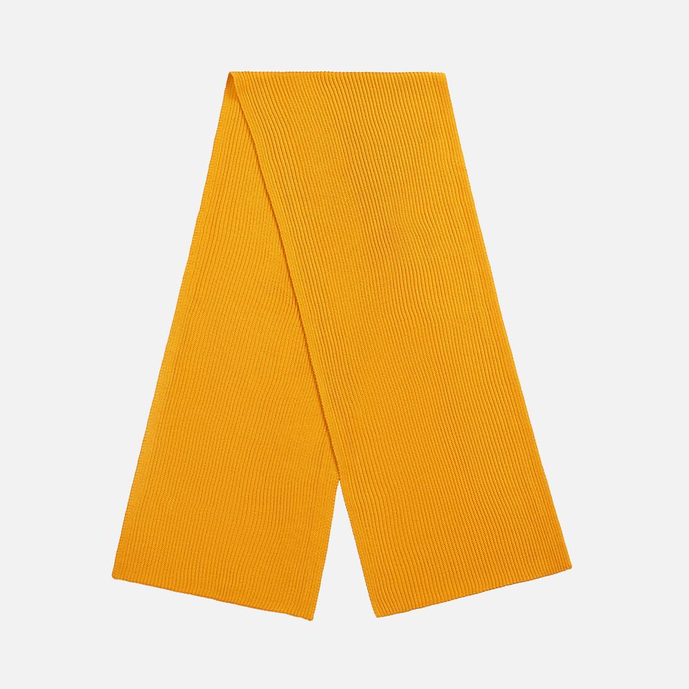 Шарф Nobilis Mono, желтый (медовый)-0