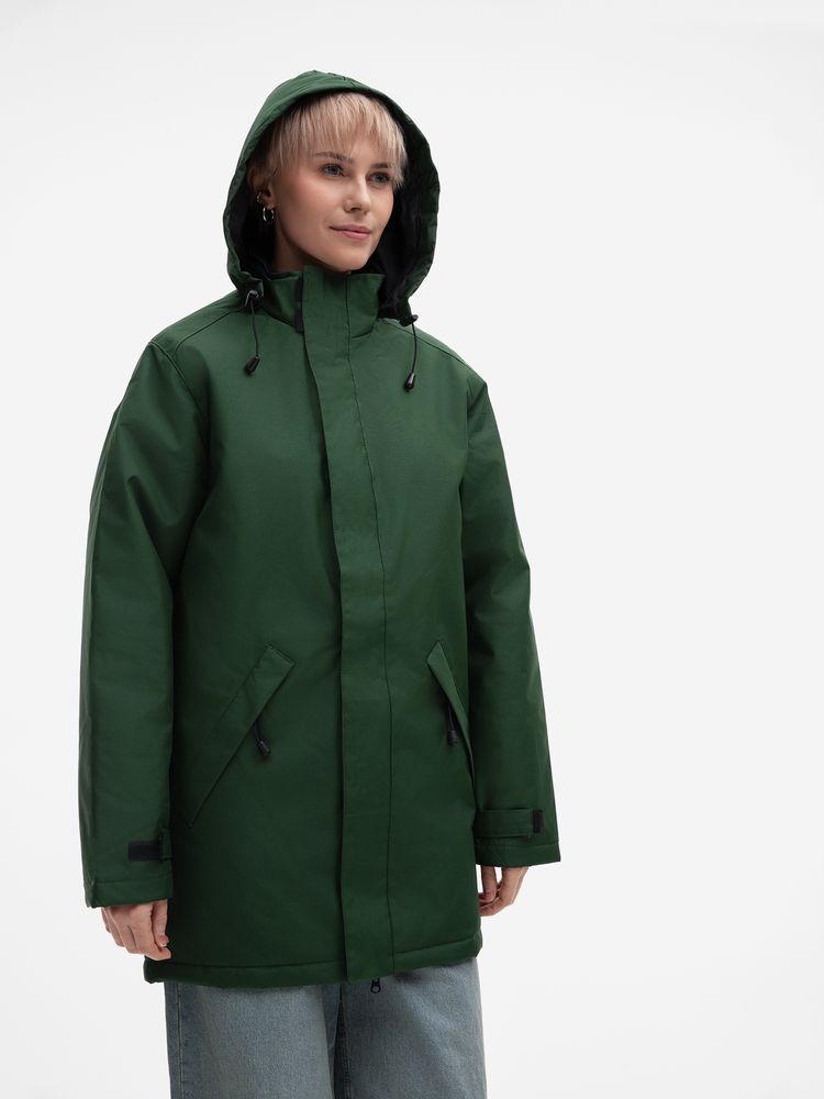 Куртка на стеганой подкладке Robyn, темно-зеленая-7