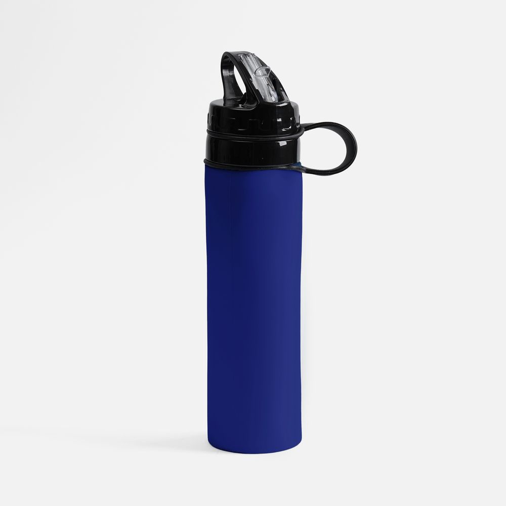 Складная бутылка для воды Langfossen, синяя-1