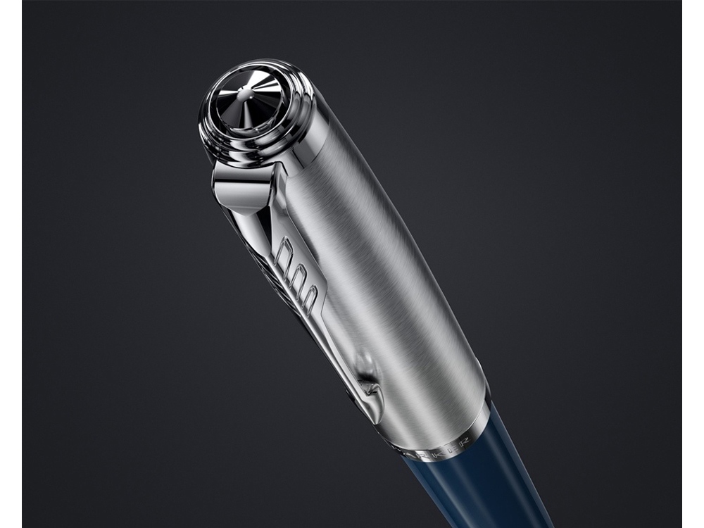 Шариковая ручка Parker 51 CORE MIDNIGHT BLUE CT, стержень: M, цвет чернил: black, в подарочной упаковке.-4