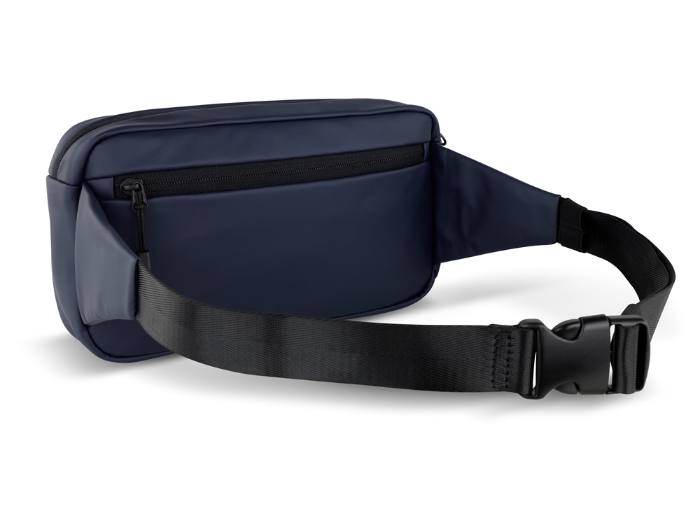 Сумка на пояс BUGATTI Blanc, синяя, тарпаулин/полиэстер, 26х5,5х13,5 см-7
