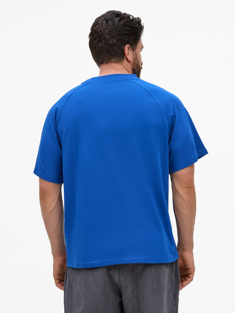 Футболка унисекс оверсайз T2, синяя-2