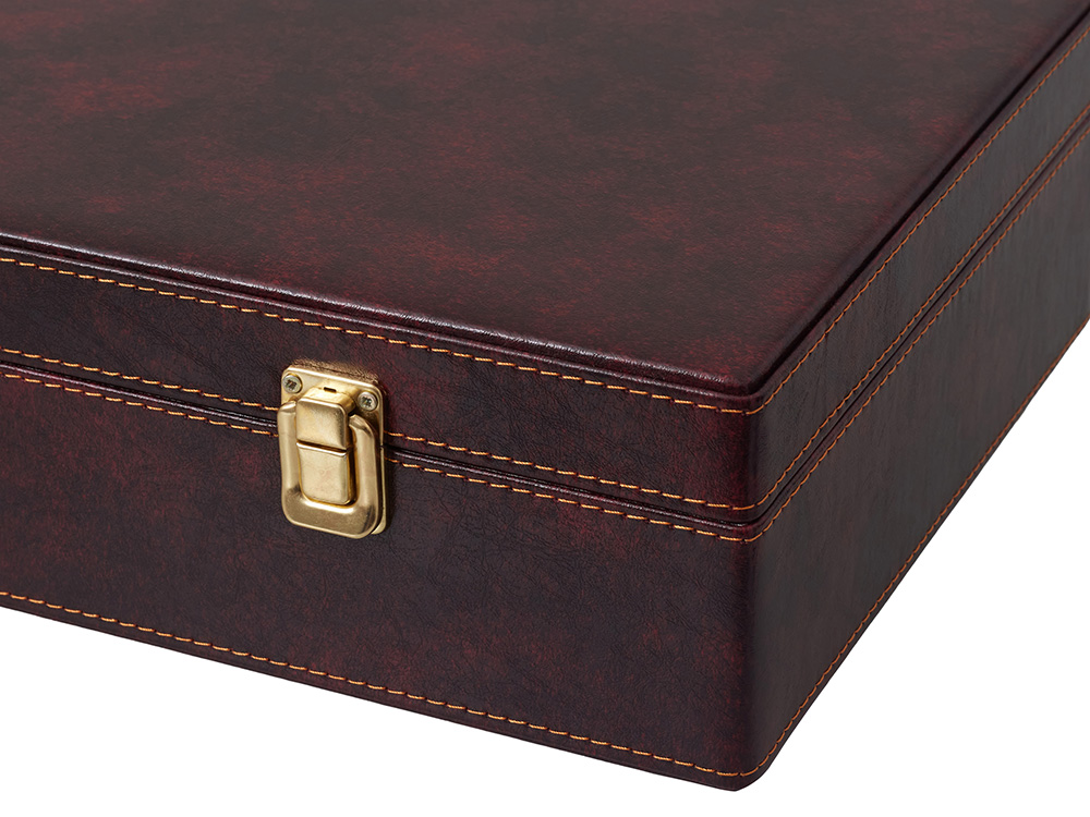 Дипломат подарочный, бордовый-4