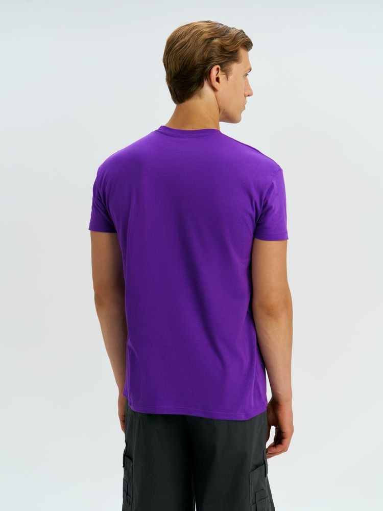Футболка унисекс Regent 150, темно-фиолетовая-4
