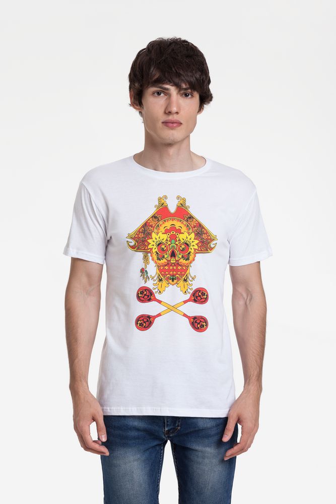 Футболка Yo Ho Hohloma, белая-0