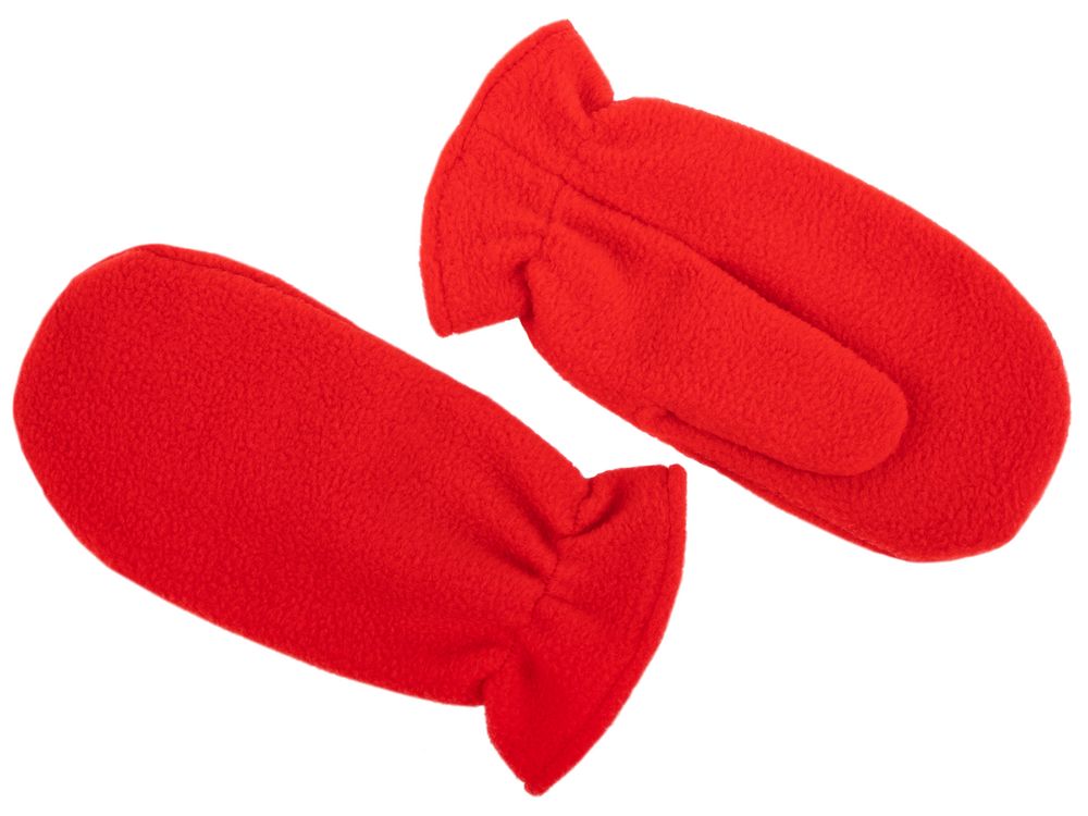 Варежки Fleecy, красные-3