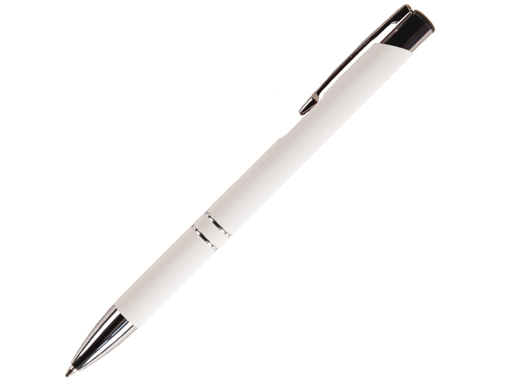 Ручка металлическая шариковая FAMILY MELAN, soft touch (Белый)-0