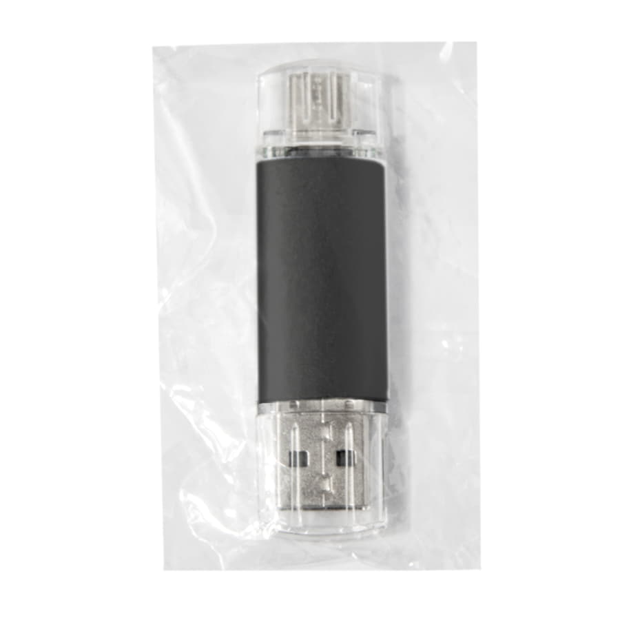 USB flash-карта ASSORTI OTG Type-C (8Гб), черный-4