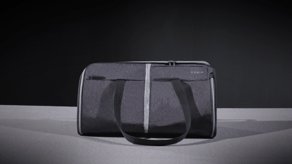 Спортивная сумка FlexPack Gym 49х26х23 см, темно-серая-28