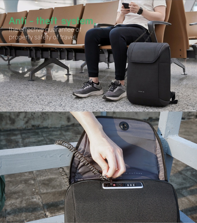 Рюкзак ClickPack X 45х32х15,5 см, с клапаном, черный-32