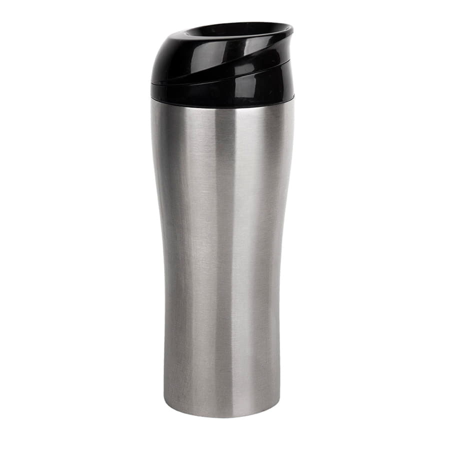 Термокружка вакуумная CLICK, 400 мл, серебристый-1