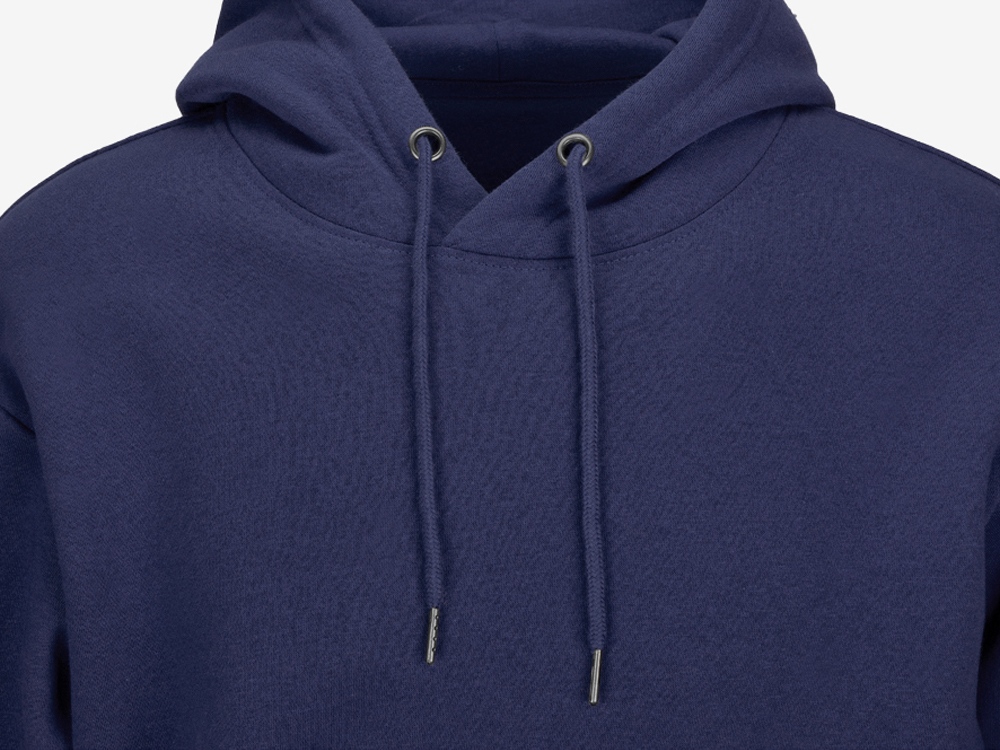 Толстовка с капюшоном оверсайз Lisbon унисекс, темно-синий-13