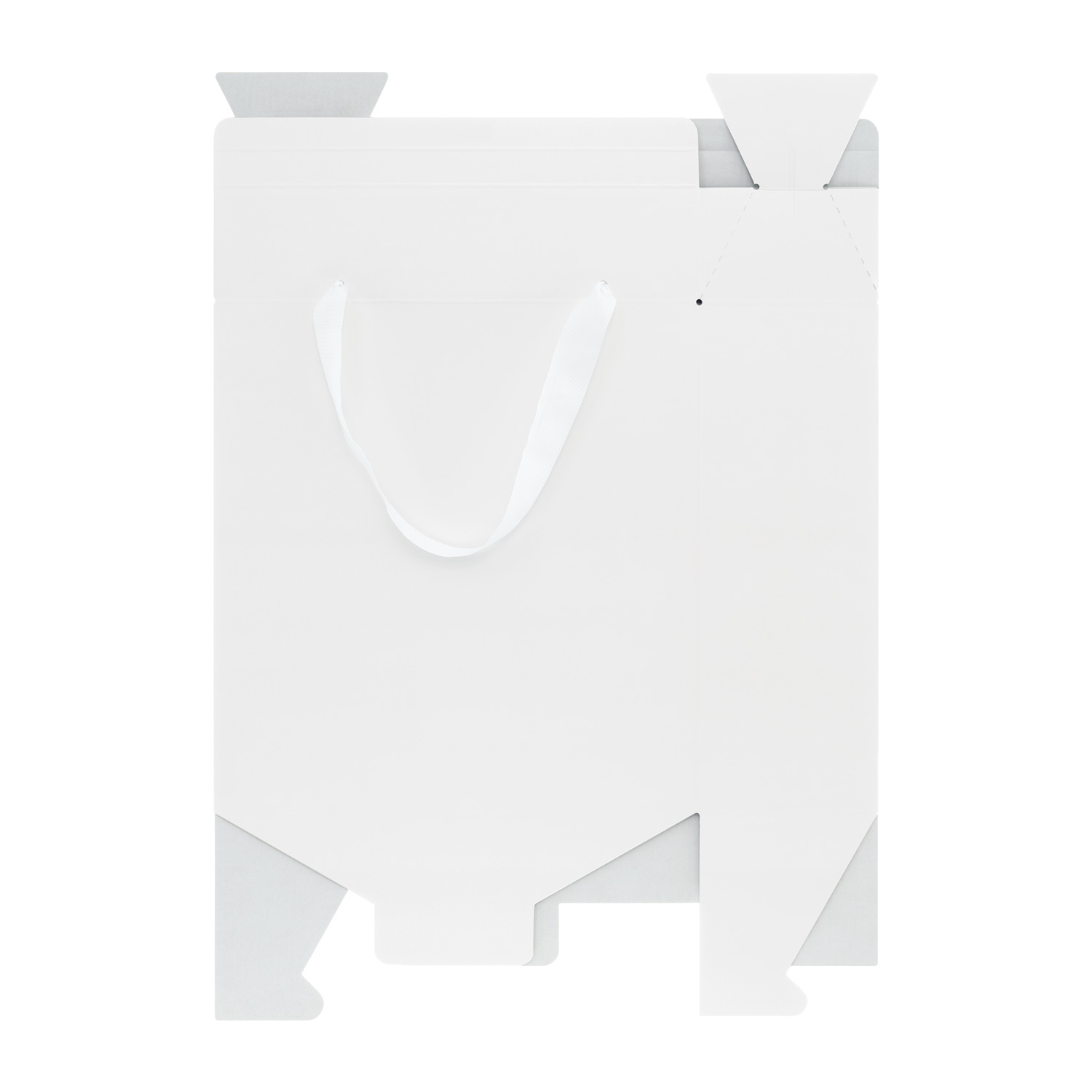 Подарочная коробка-пакет универсальная большая, белая-2