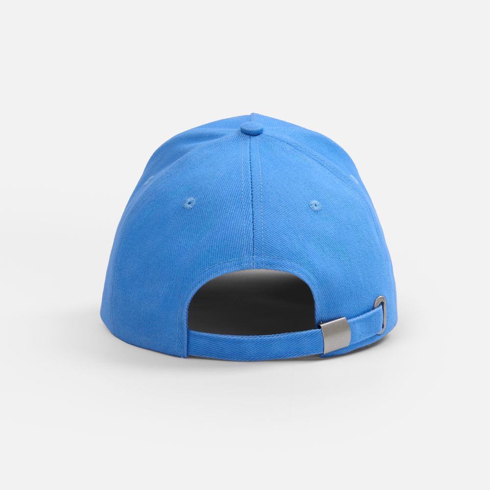 Бейсболка Classic 2.0, синяя с белым кантом-2