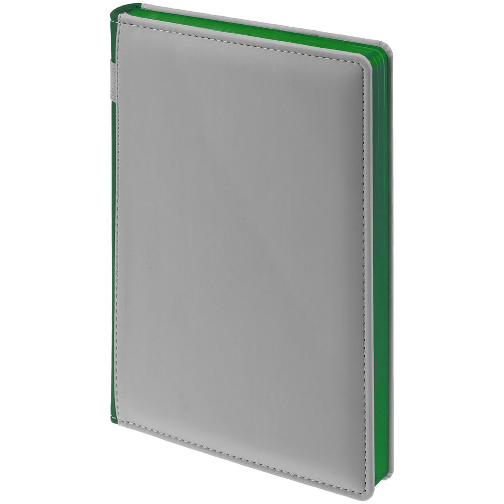 Ежедневник Spain Shall на заказ, недатированный, серый с зеленым-1