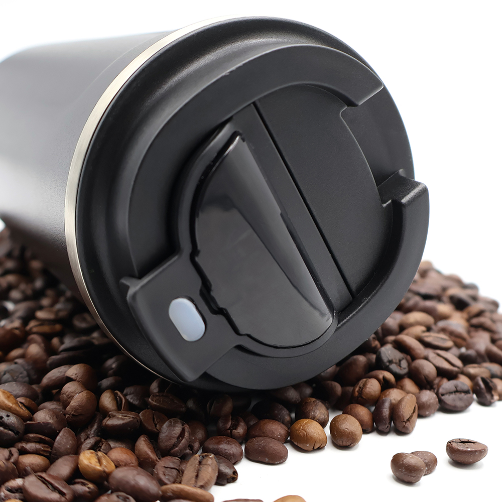 Термокружка Andy с дисплеем, Черный-4