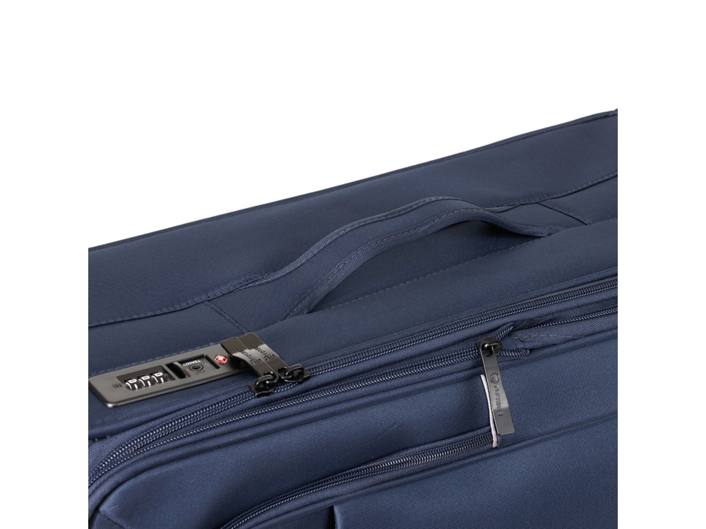 Чемодан TORBER Brosno, синий, нейлон 600D, 48 х 30 х 78 см, 85 л-8