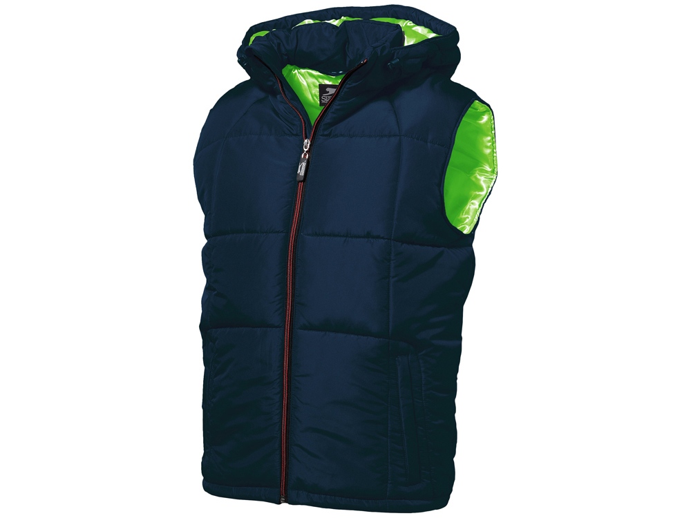 Жилет мужской, Slazenger, темно-синий/зеленое яблоко-0