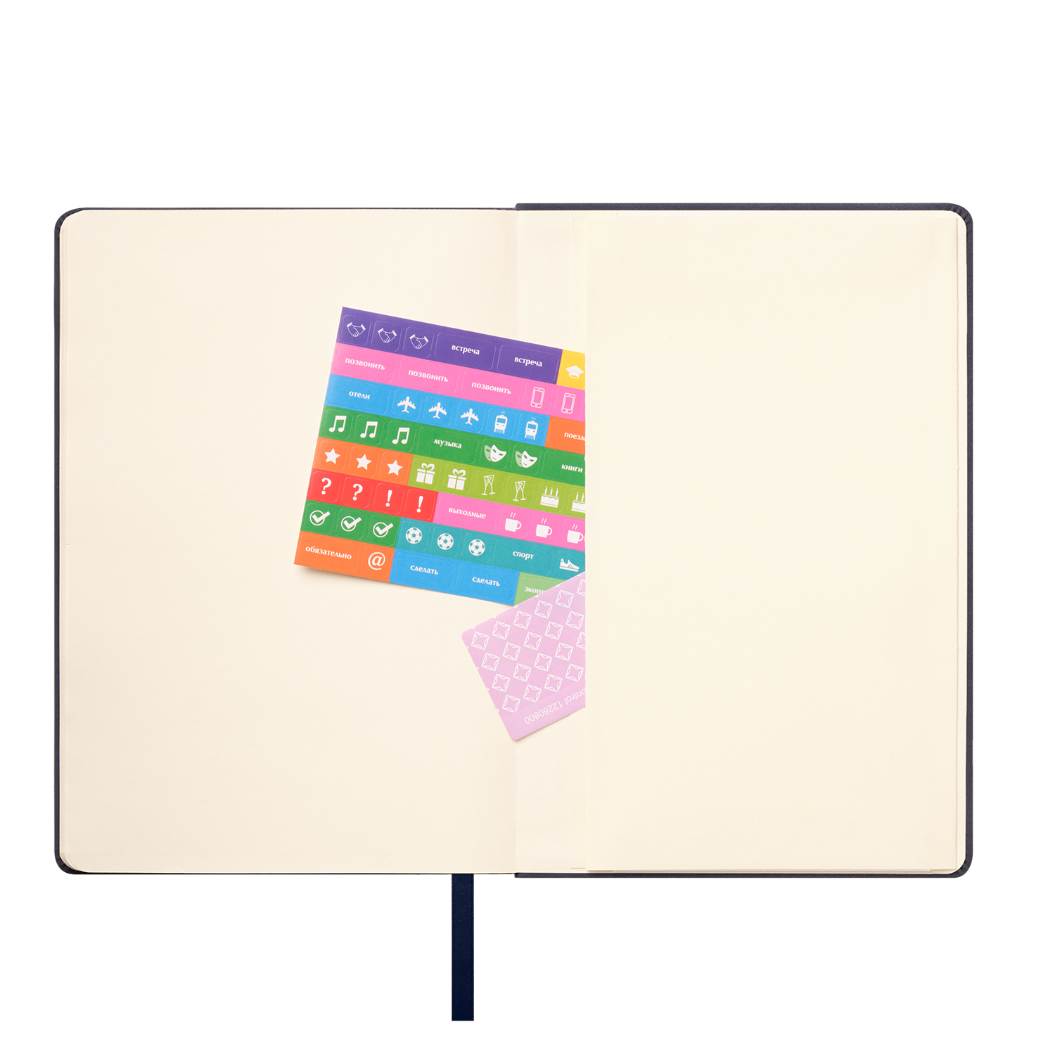 Ежедневник Stella недатированный с магнитом на обложке, синий-10