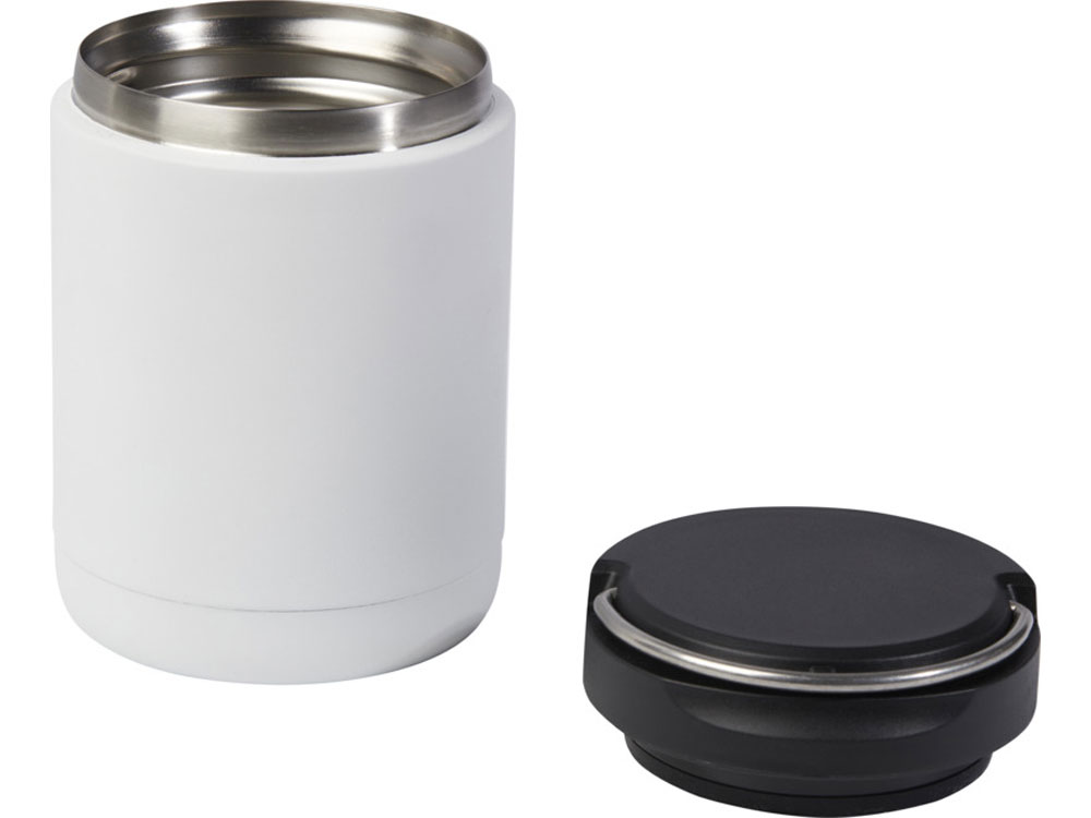 Пищевой контейнер Doveron объемом 500 мл из переработанной нержавеющей стали, белый-3
