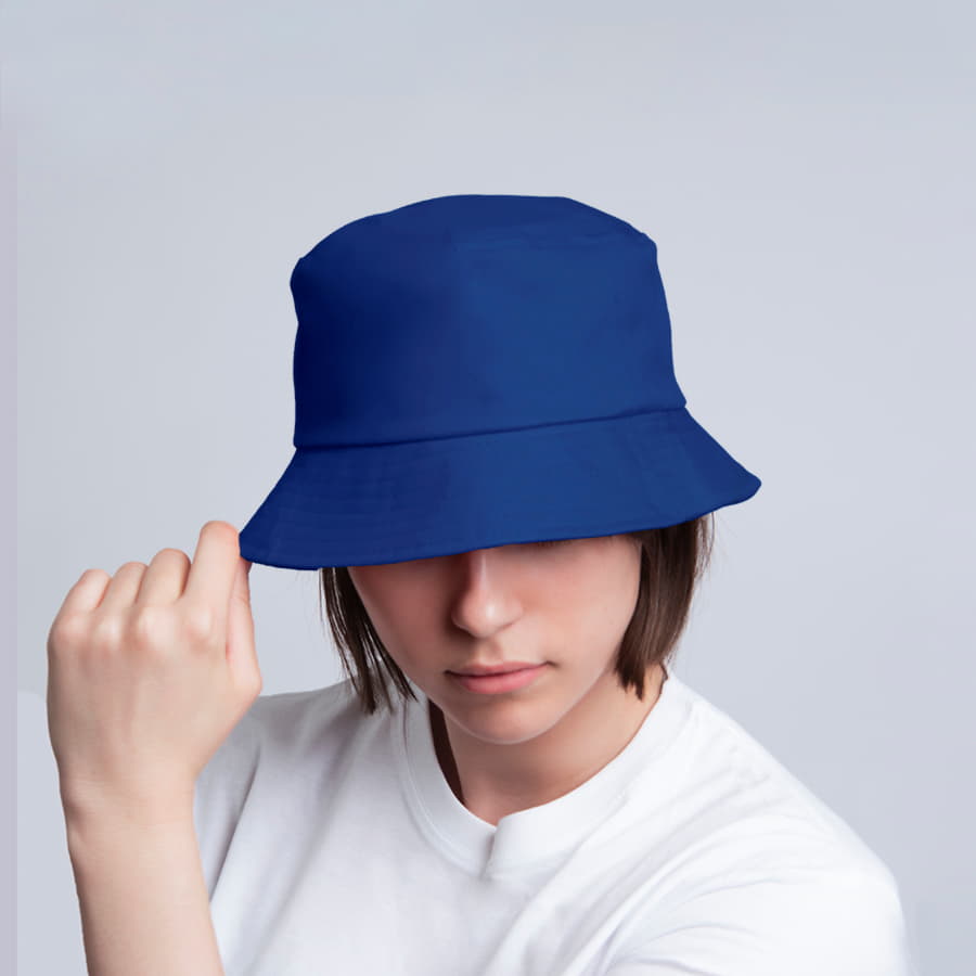 Хлопковая панама BRIM 250, ярко-синий-1