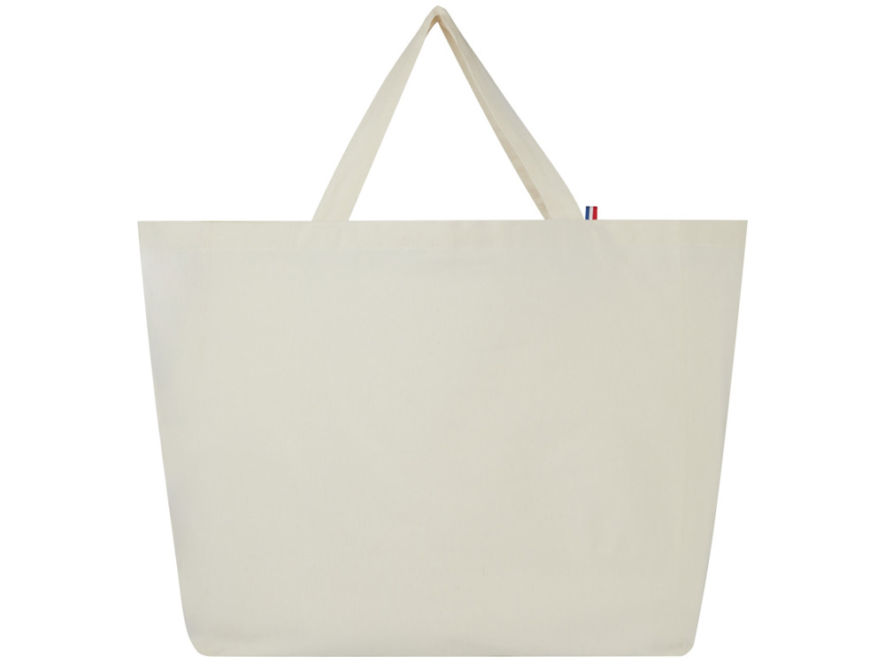 Переработанная эко-сумка Cannes плотностью 200 г/м2 вторичной переработки - Натуральный-1