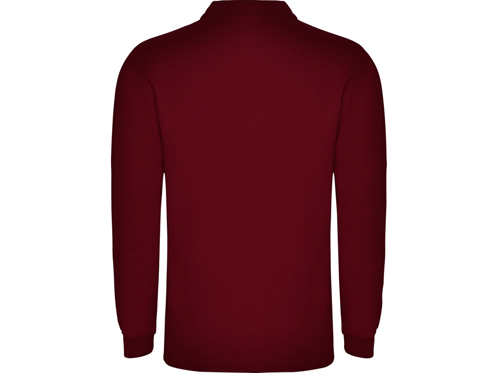Рубашка поло Carpe мужская с длинным рукавом, гранатовый-1