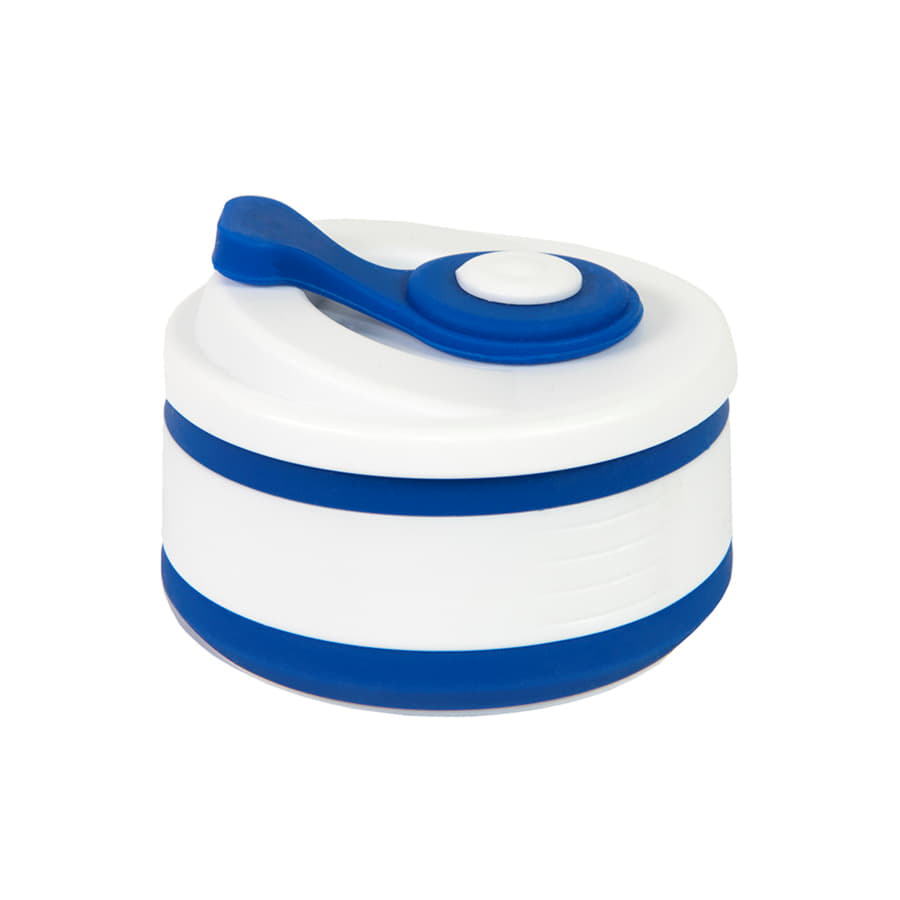 Стакан складной BUTTON,  350 мл, синий-1