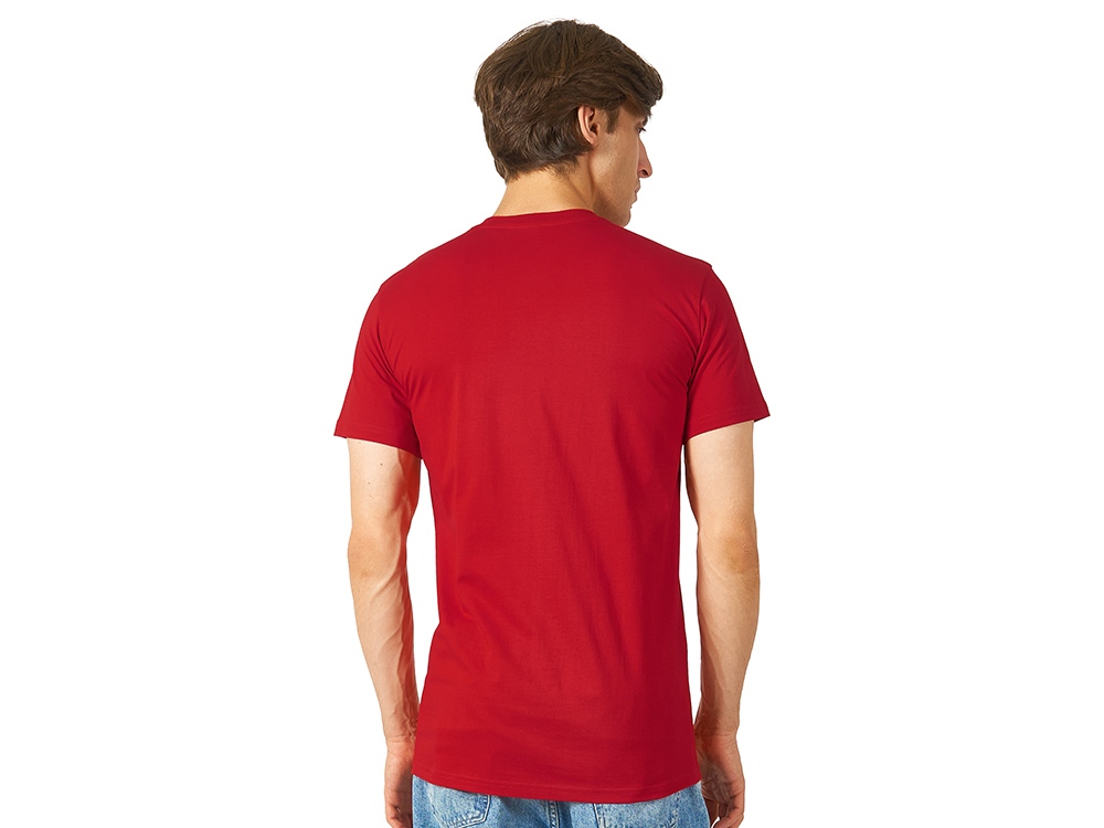 Футболка Heavy Super Club мужская с V-образным вырезом, красный-2