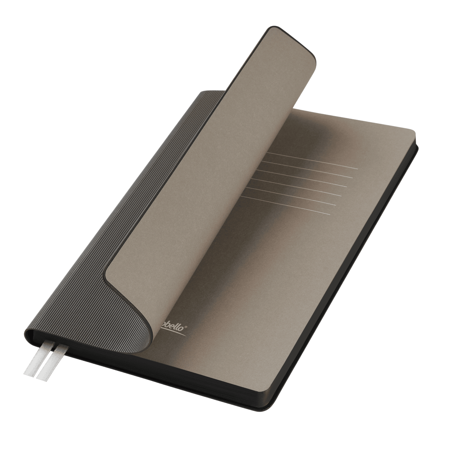 Ежедневник Рейн (Rain) недатированный, серый (без упаковки, без стикера)-0