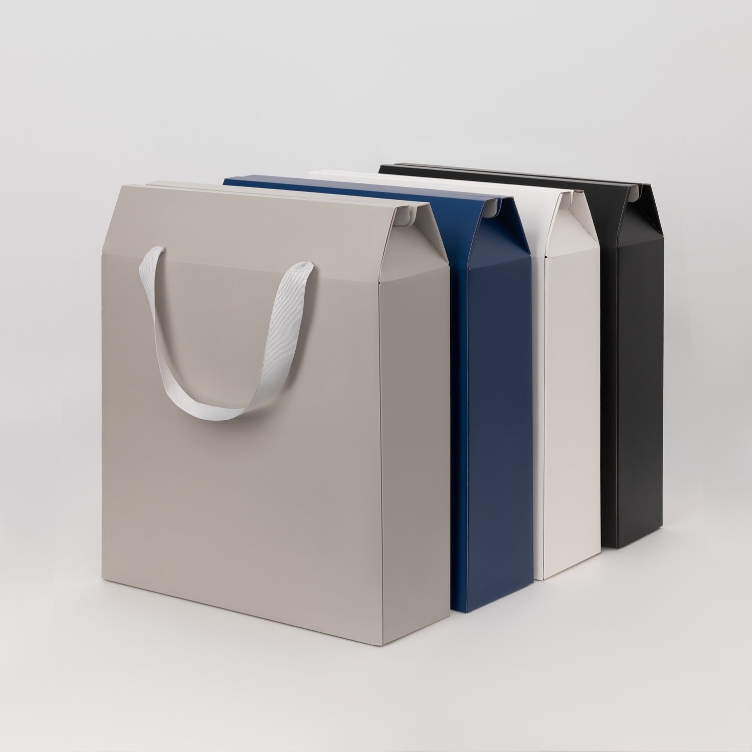 Подарочная коробка-пакет универсальная большая, синяя-4