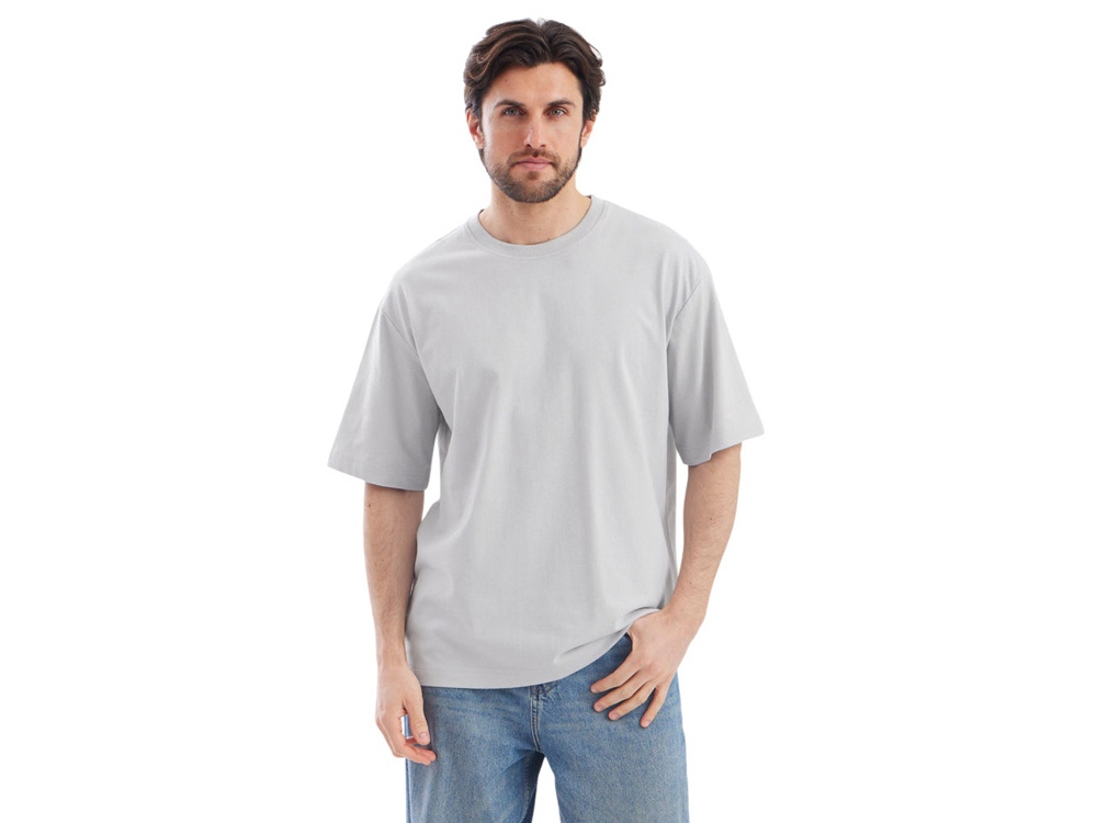 Футболка Kyoto из джерси 180 г/м2 с пич отделкой, унисекс, жемчужный-0