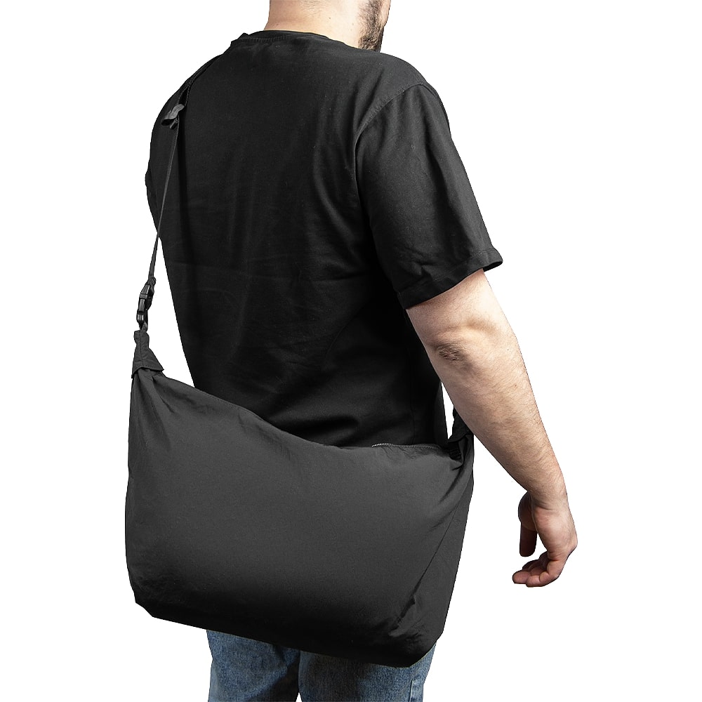 Сумка нейлоновая Messenger Bag Comfort Travel, Чёрный-2