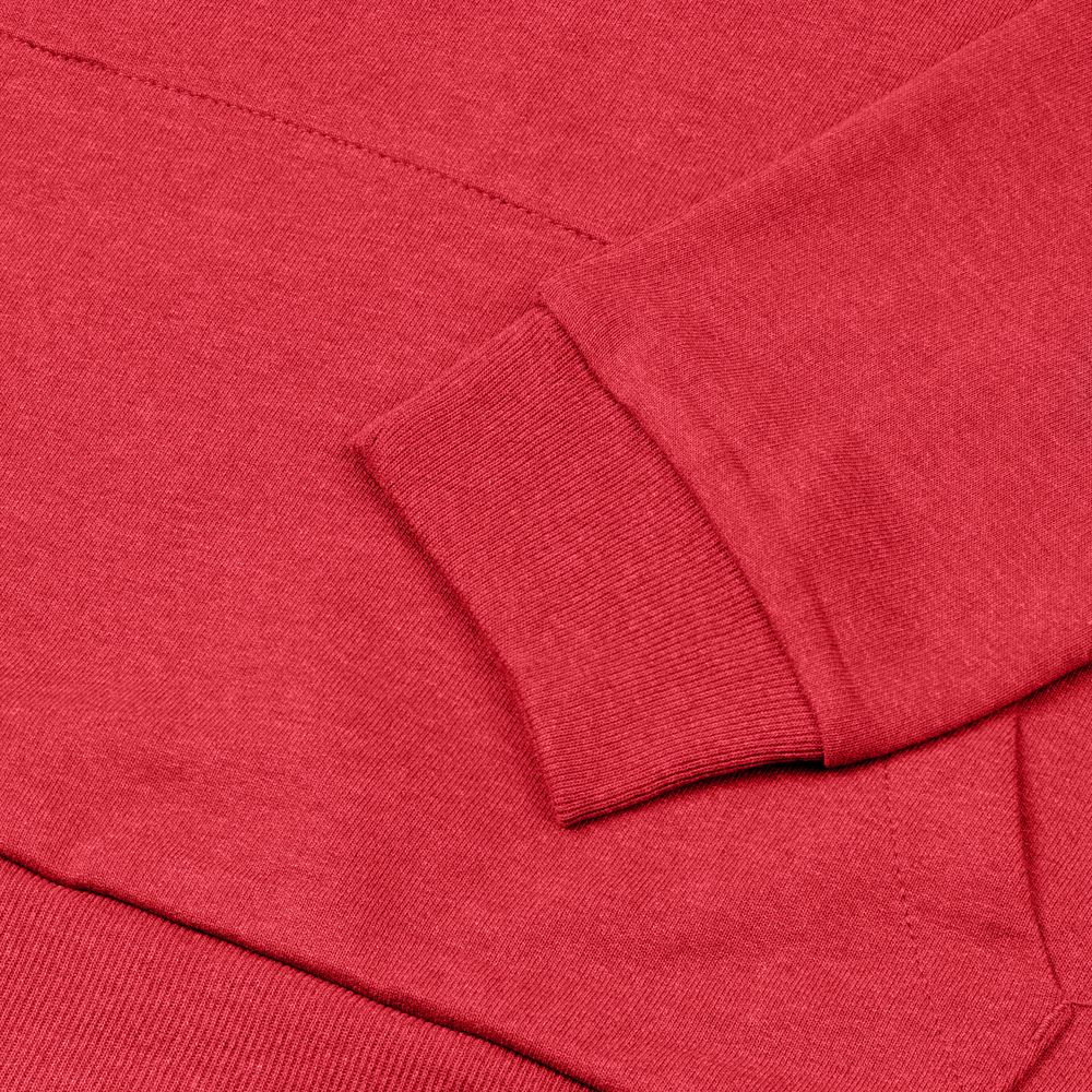Толстовка с капюшоном унисекс Hoodie, красный меланж-4