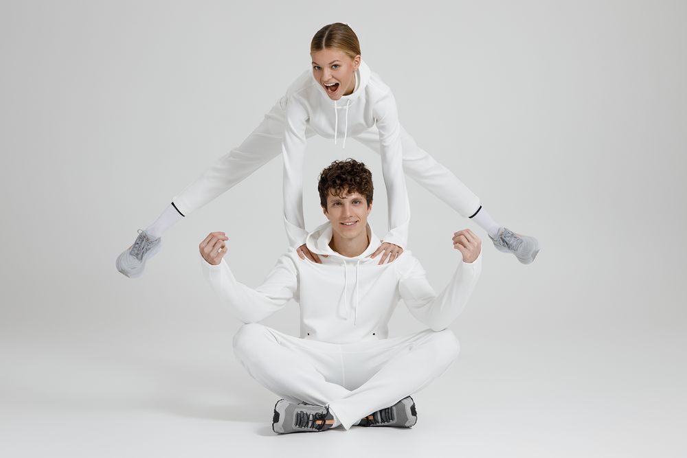 Худи унисекс Begi, молочно-белое-10