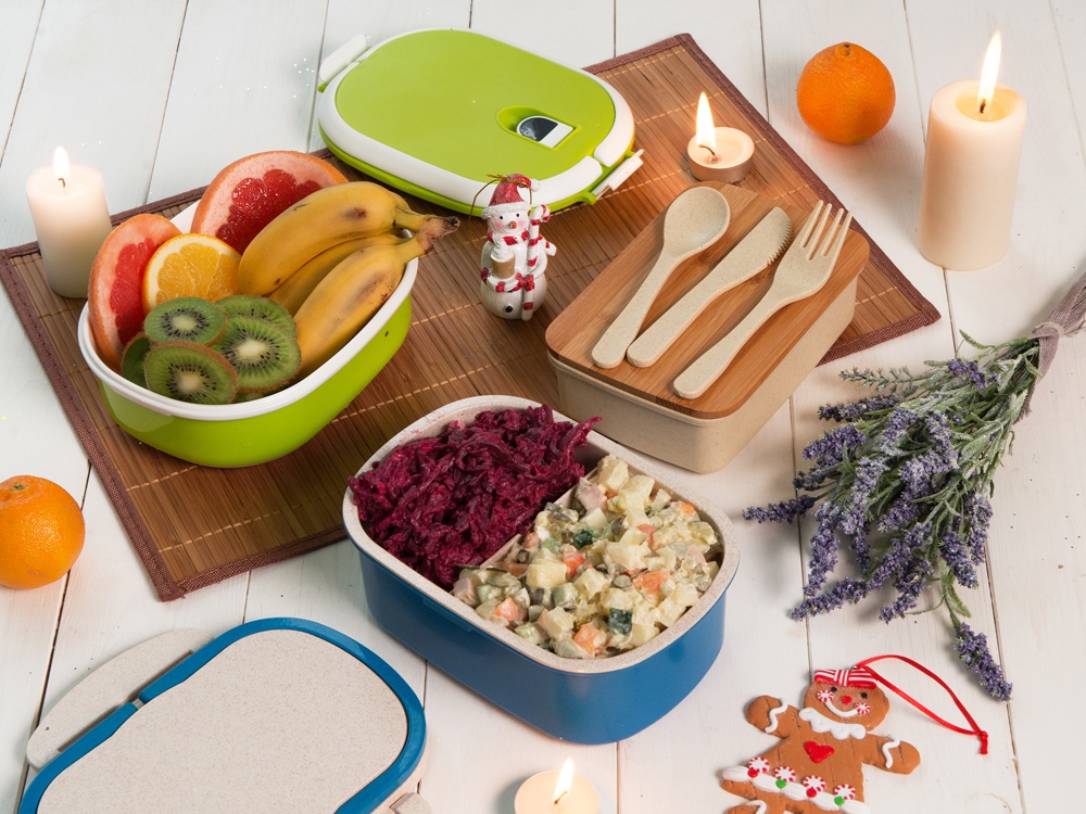 Ланч-бокс Spiga 750 мл для микроволновой печи, зеленый-4