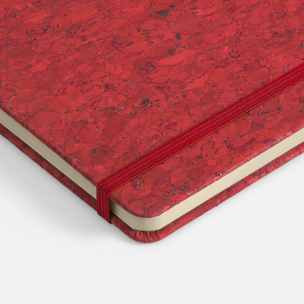 Блокнот Cork County, красный-4