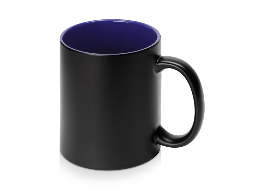 Кружка-хамелеон Surprise матовая, черный/синий-0
