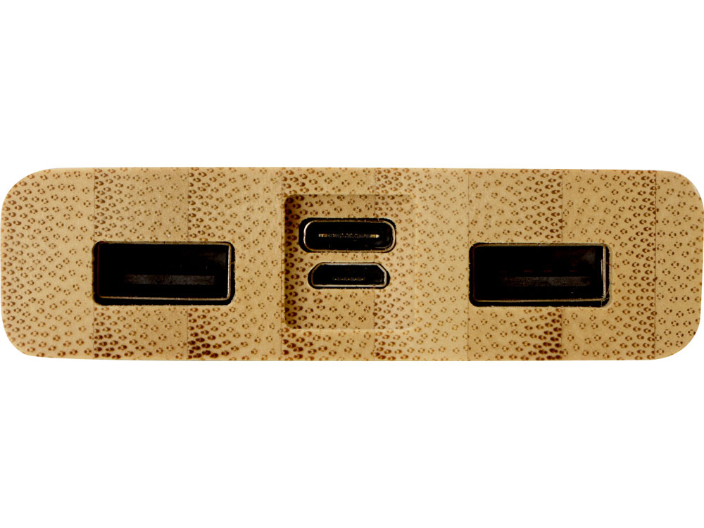 Внешний беспроводной аккумулятор из бамбука Bamboo Air, 10000 mAh-5