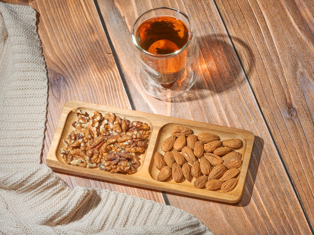 Менажница из акации с двумя секциями Almond-5