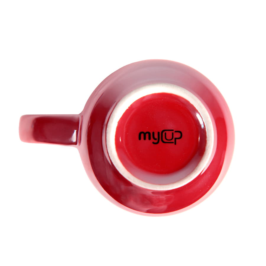 Кружка PERLA, красный, белый-1