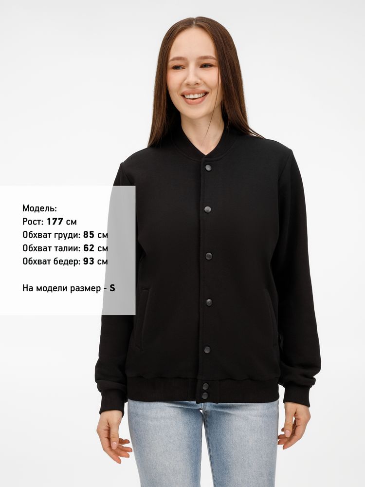 Бомбер унисекс Nuppu, черный-4