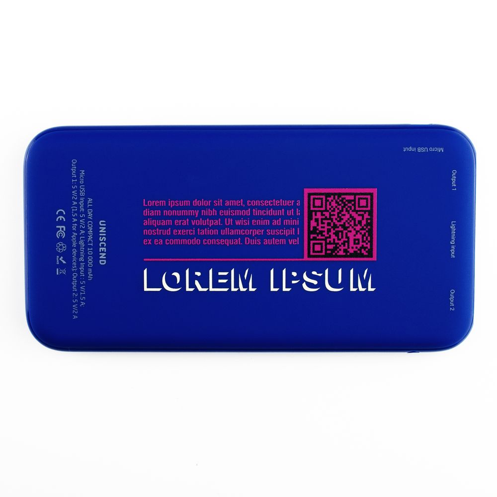 Аккумулятор Uniscend All Day Type-C 10000 мАч, синий-4