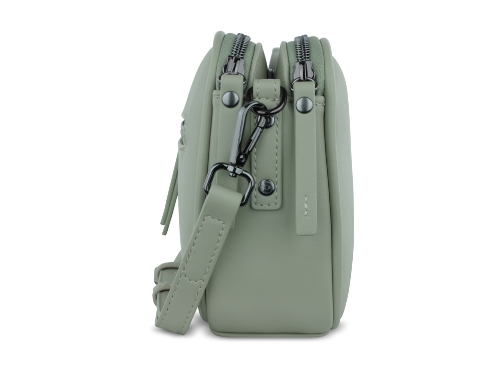 Сумка кросс-боди женская BUGATTI Almata, мятная, полиуретан, 21,5х6х15 см-2