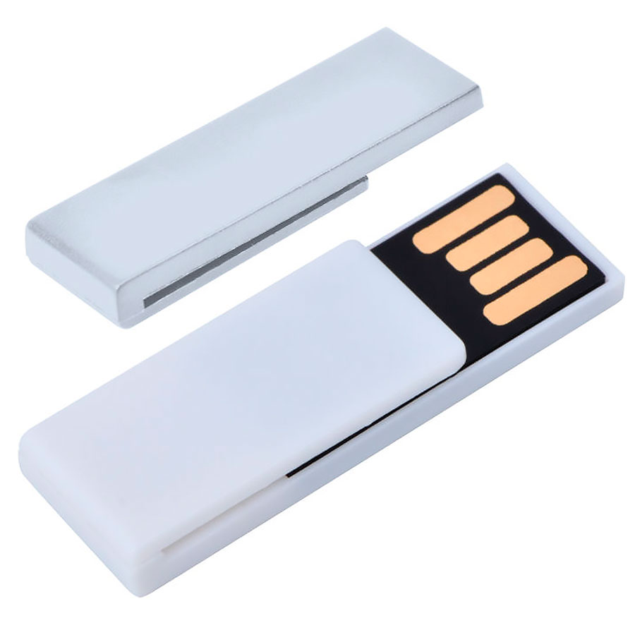 USB flash-карта "Clip" (8Гб), белый-0